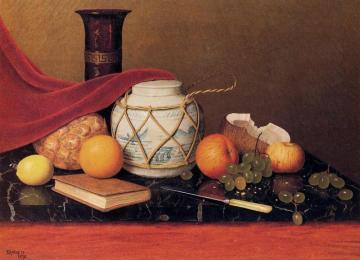 Still Life With Ginger Jar Artwork by William Michael Harnett