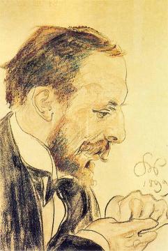 Portrait Of Konrad Rakowski Artwork by Stanislaw Wyspianski