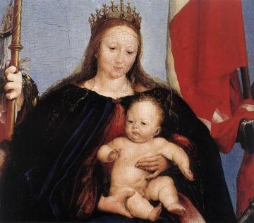 The Solothurn Madonna [detail] Artwork by Hans Holbein the Younger