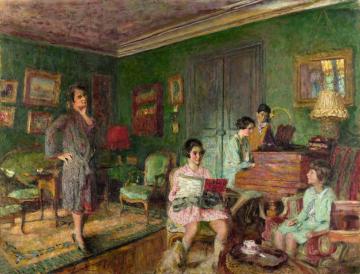 Madame Andre Wormser and her Children Artwork by Edouard Vuillard