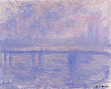 Charing Cross Bridge Artwork by Claude Oscar Monet