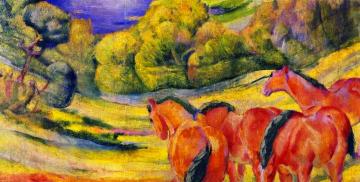 Large Landscape I Artwork by Franz Marc