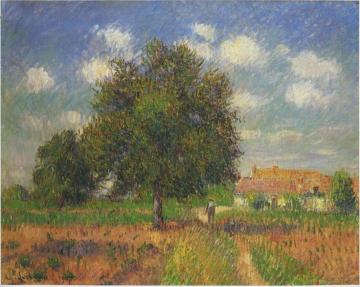 Tree by the Field at Ble Artwork by Gustave Loiseau