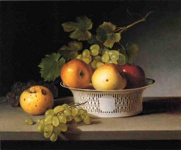 Fruit Still Life With Chinese Export Basket Artwork by James Peale