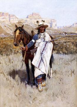 Indian Scout Artwork by Henry F. Farny