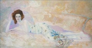 Reclining Figure On A Sofa Artwork by Hermen Anglada Camarasa