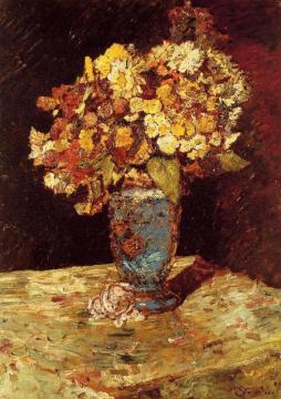 Still Life With Wild And Garden Flowers Artwork by Adolphe Joseph Thomas Monticelli