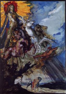 Phoebus And Boreas Artwork by Gustave Moreau