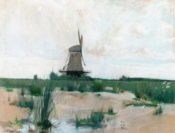 The Windmill Artwork by John Twachtman