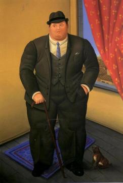 Man Artwork by Fernando Botero