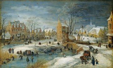 Village_winter Artwork by Joos de Momper