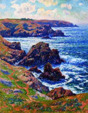 La Terre de Cleden, Point de Raz, Finistere Artwork by Henry Moret
