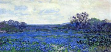 Field Of Bluebonnets Artwork by Julian Onderdonk