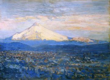 Mount Hood Artwork by Frederick Childe Hassam