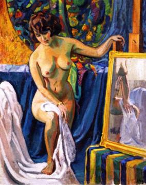 Nude With Peignoir Artwork by Jean Puy