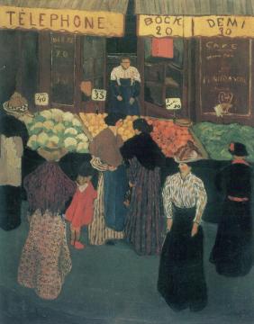 At The Market Artwork by Felix Vallotton