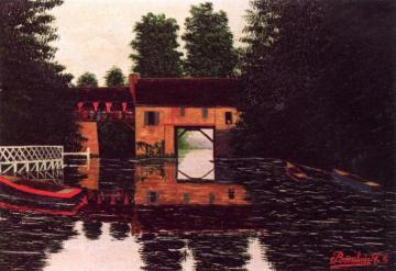 Les Deux Moulins de Pennement Artwork by Camille Bombois