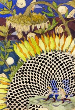 Sunflower Artwork by Charles Burchfield