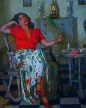 Mujer Sentada Artwork by Jose Maria Lopez Mezquita