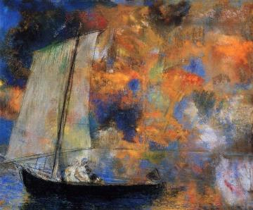 Flower Clouds Artwork by Odilon Redon