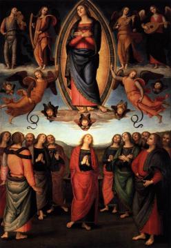 Assumption of the Virgin Artwork by Pietro Perugino