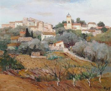 Village In Provence Artwork by Marcel Dyf