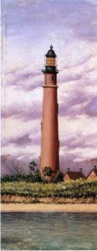 Ponce Park Light House, Florida Artwork by William Aiken Walker