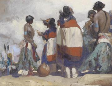 The Niman Kachinas Artwork by Carl Oscar Borg