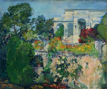The Gardens of the Villa Abd-El-Tif, Algiers Artwork by Léon Cauvy