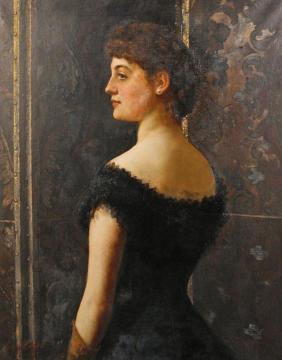 Portrait of Laura Mary Stapleton Artwork by John Maler Collier
