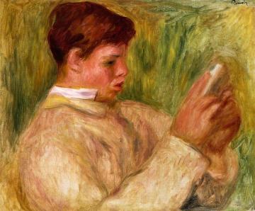 Jean Renoir Reading Artwork by Pierre Auguste Renoir