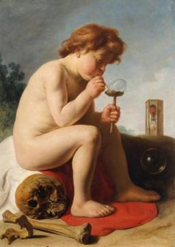 Child Making Soap Bubbles Artwork by Jan Lievens