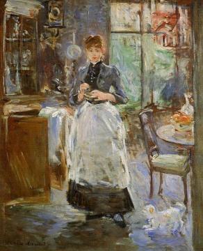 In The Dining Room Artwork by Berthe Morisot
