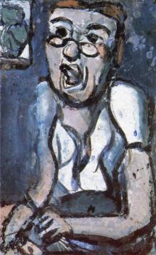 Woman with Spectacles Artwork by Georges Rouault