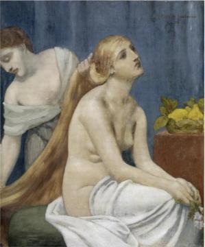 The Toilette Artwork by Pierre Puvis de Chavannes