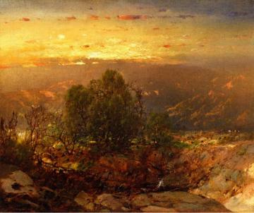 Mountain Sunset Artwork by William Louis Sonntag