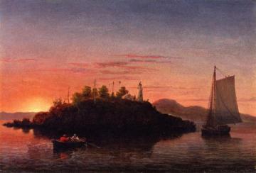 View of Camden Mountains from Penobscot Bay Artwork by Fitz Hugh Lane