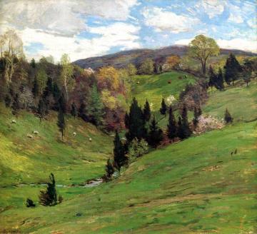 Flying Shadows Artwork by Willard Leroy Metcalf