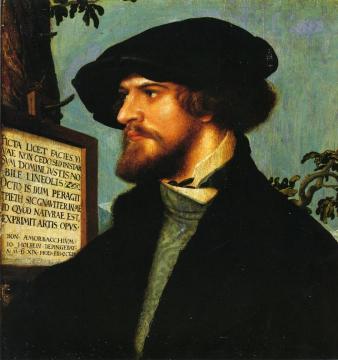 Portrait of Bonifacius Amerbach Artwork by Hans Holbein the Younger