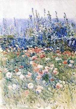 Flower Garden, Isles of Shoals Artwork by Frederick Childe Hassam