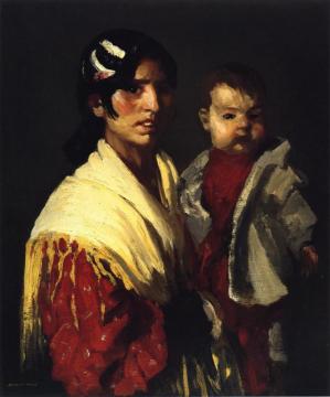 Maria Y Consuelo (gitana) Artwork by Robert Henri