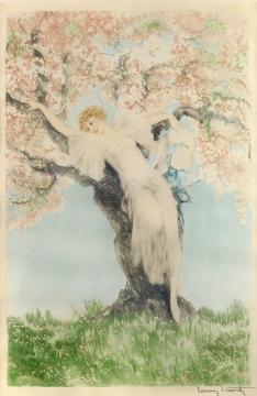 Spring Blossoms Artwork by Louis Icart