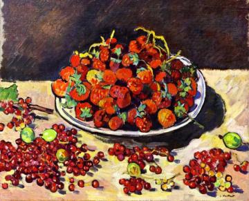 Still Life With Strawberries Artwork by Louis Valtat