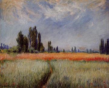The Wheat Field Artwork by Claude Oscar Monet