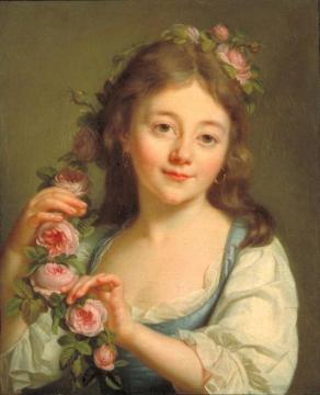 Portrait of a Young Girl Artwork by Elisabeth Vigee Le Brun