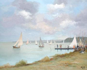 Regatta Artwork by Marcel Dyf
