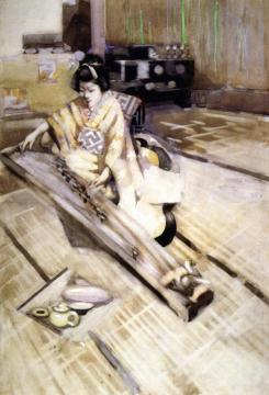 Koto Player, Tokyo Artwork by George Henry