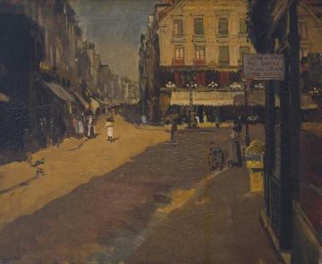 Café Des Tribunaux, Dieppe Artwork by Walter Richard Sickert