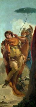 Rinaldo turning in Shame from the Magic Shield Artwork by Giovanni Battista Tiepolo