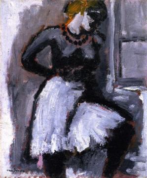 Woman Fastening Her Petticoat Artwork by Kees Van Dongen